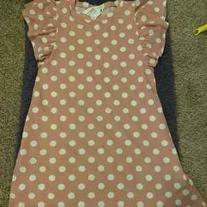 Pink short sleeve dress